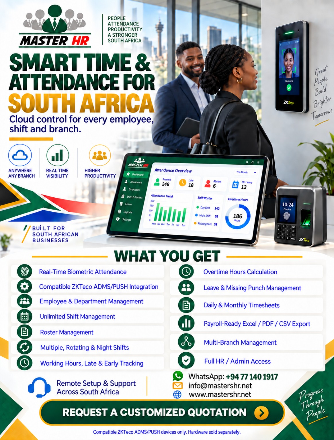 Master HR Smart Time and Attendance South Africa